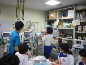 12.医療機器管理室で人工呼吸器体験